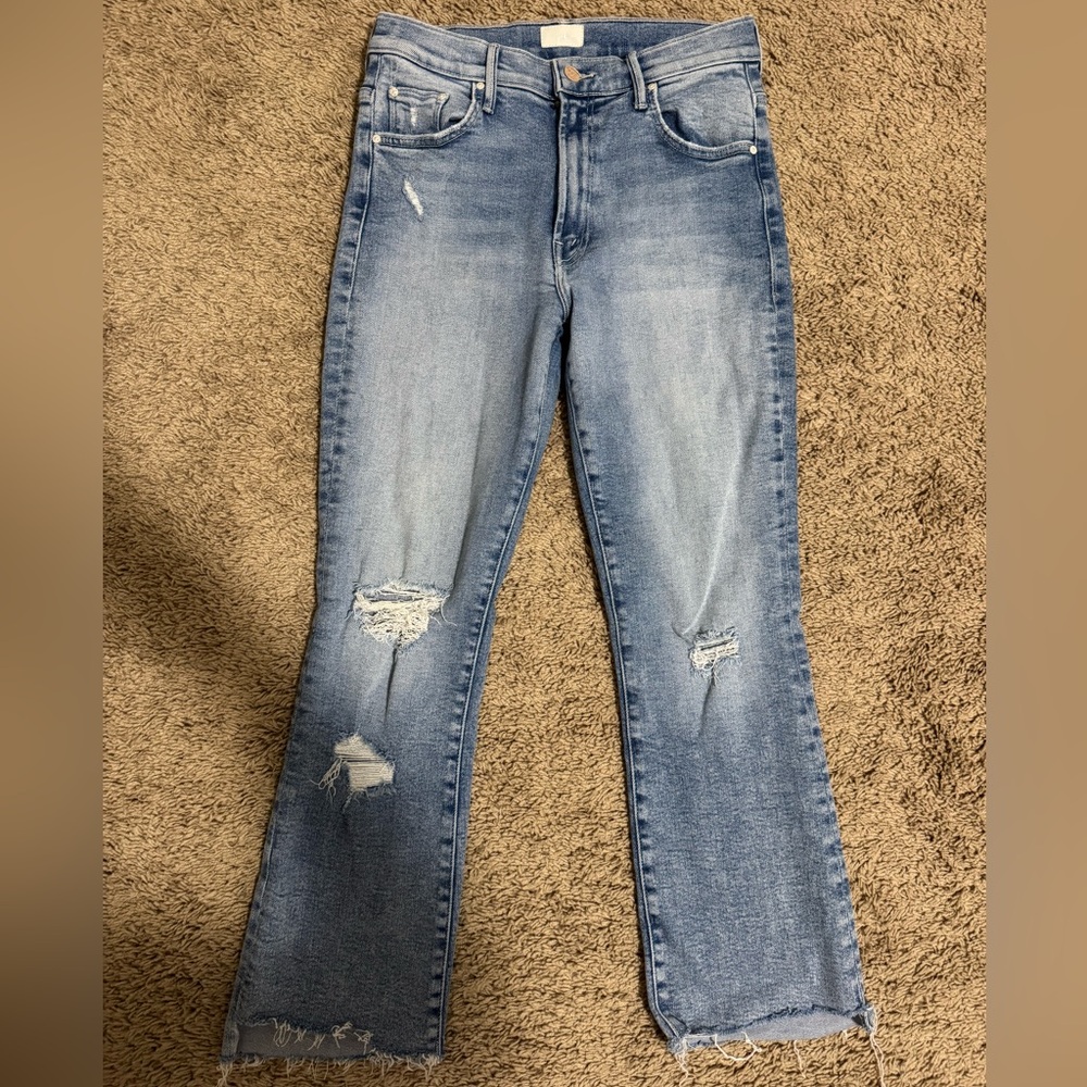 MOTHER Distressed Blue Women's Jeans